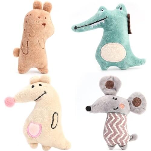 Traning Dog Toys Supplies Funny Plush Cat Toys Lovely Plush Animal Mint Kitten Teaser Playing Interactive Toy Pet Accessories