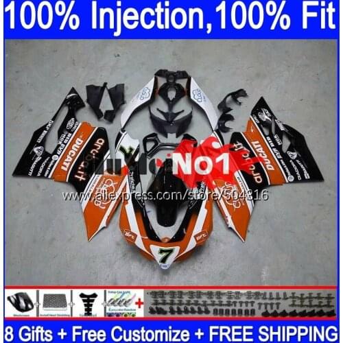 Injection For DUCATI Panigale 899 1199 S 1199R 120MC.44 orange blk 899S 12 13 14 15 16 1199S 2012 2013 2014 2015 2016 Fairing
