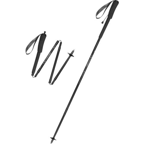 Lightweight carbon fiber running walking stick thickened non-slip foot cover mountain-climbing equipment portable folding crutch