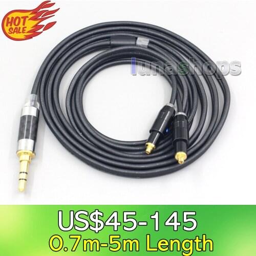LN007104 2.5mm 4.4mm XLR 3.5mm Black 99% Pure PCOCC Earphone Cable For Shure SRH1540 SRH1840 SRH1440