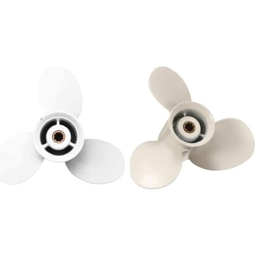 Ship Engine Outboard Propeller 3-Bladed Rotary Paddle & for Yamaha 9.9-15HP 9-1/4 x 9 Propeller 8 Spline Tooth 3 Blades