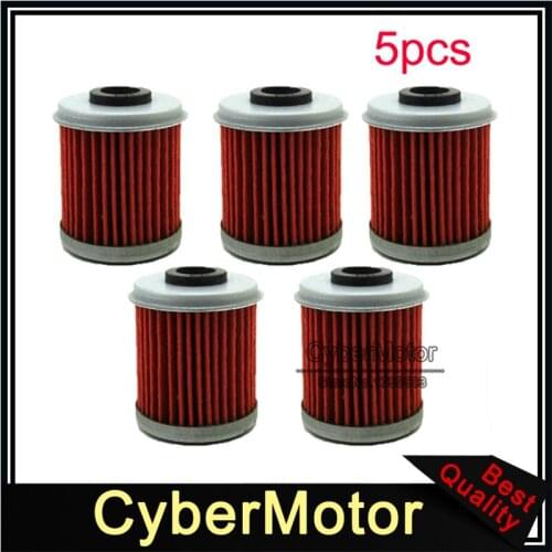 5x Oil Fuel Filter For Honda TE 310 250 TC250R CRF TRX 250R 310R YFM250R RAPTOR
