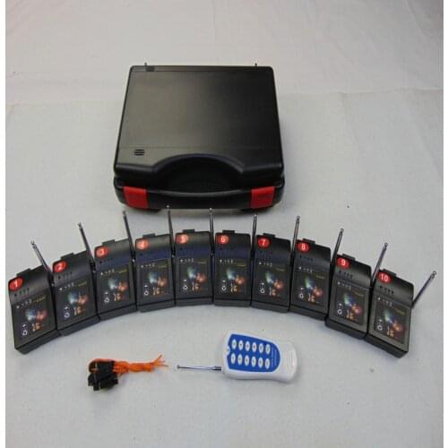 T10 DMX Copper Wire Fireworks LED 433MHZ Special Effects Wedding Stage Electric Line Wireless Switch Transmitter Remote Receiver