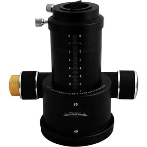 2" Metal Double Speed 10:1 Crayford Focuser for M94.5X1 Thread Refractor w/ 2" to 1.25" Adapter Astronomy Telescope Accessories