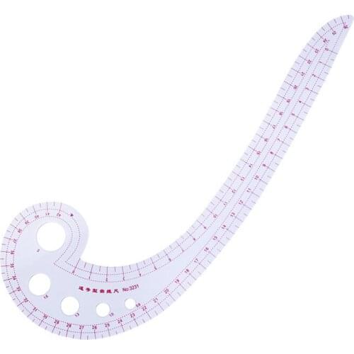 Transparent Comma Shaped Designers Curve Ruler for Dressmaking Tailor Support Tools Easy Sewing Pattern Ruler Clothing Cutting