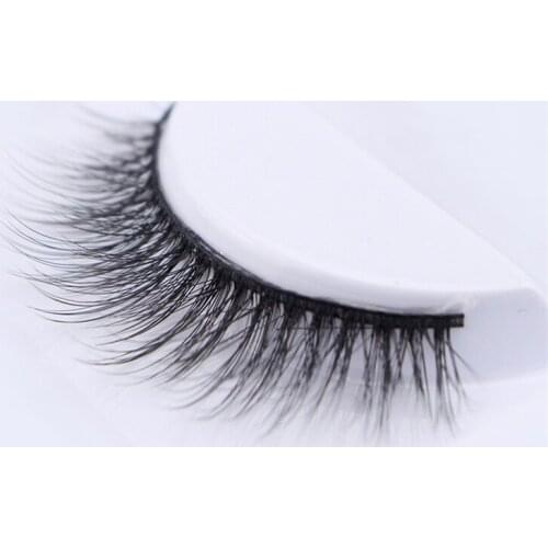 False Eyelashes 3D Natural Bushy Cross False Eyelashes Mink Hair Eye Lashes Black Makeup Eyelash Extension Supplies