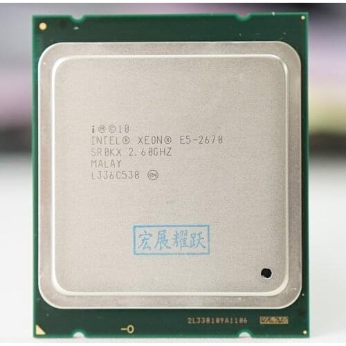 Intel Xeon Processor E5 2670 E5-2670 CPU (20M Cache, 2.60 GHz, 8.00 GT/s IntelQPI) GA 2011 SROKX C2 AliExpress Standard Shipping