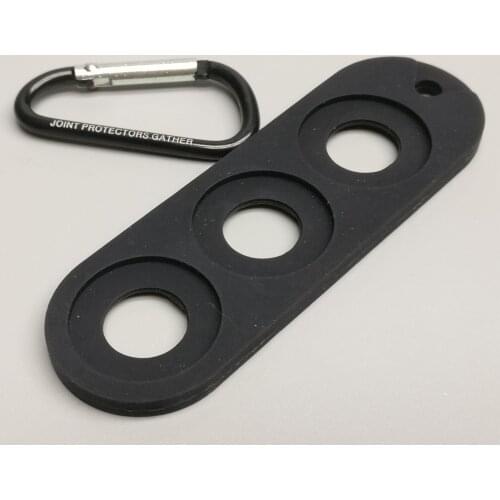 Joint Protectors Gather Soft Rubber Billiard Carom Pool Cue Joint Protectors Gather Chain 3 Holes Billiard Accessories