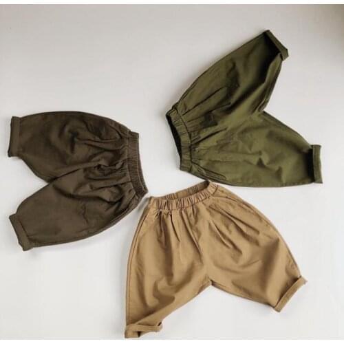 2020 Korea style girls boys harem pants summer cool fashion kids pants 1-7t HO352