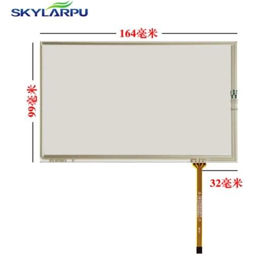 Skylarpu 7''inch Touchscreen for Car GPS DVD 164*99 mm Resistance Touch panel Glass Digitizer handwritten screen Free shipping