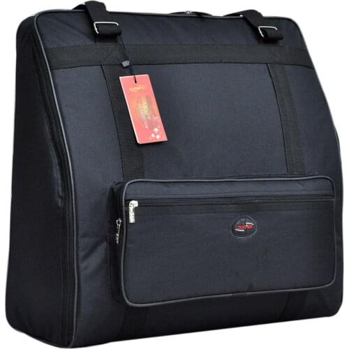 Duoer Accordion Gig Bag Accordion Case Piano Accordion Storage Bag For 96/120 Bass Piano Accordions Black