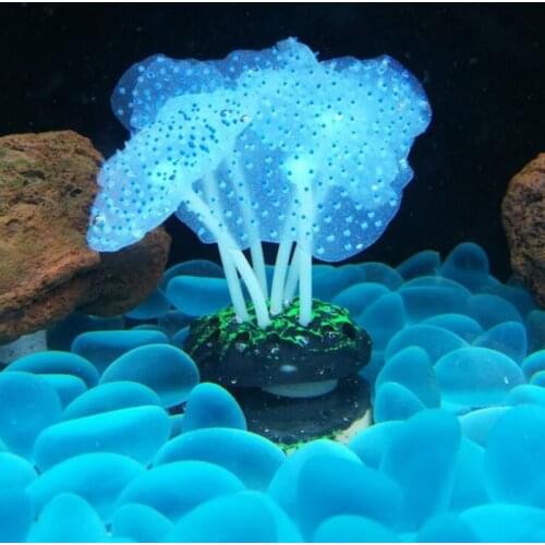 Aquarium Luminous Simulation Plant Decoration Sea Anemone Fish Tank High Equipment Artificial Aquarium Plant Fishing Accessories