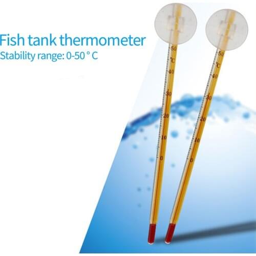 Aquarium Thermometer Turtle Fish Tank Glass Temperature Meter Suction Cup