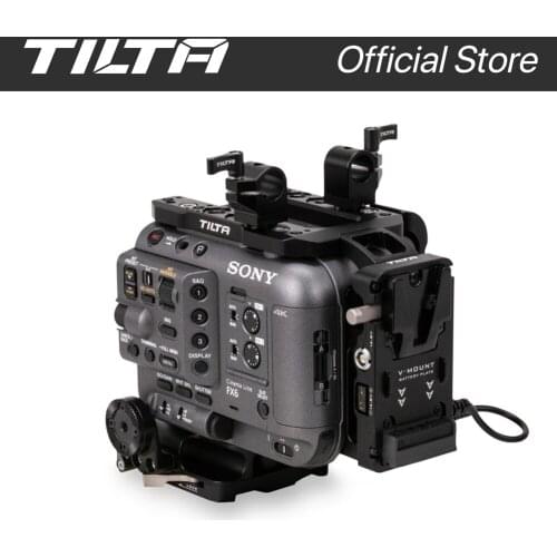 TILTA FX6 ES-T20-B Advanced Camera Cage Kit for Sony FX6 Vertical Mounting Minimizes Wear and Supports Accessories