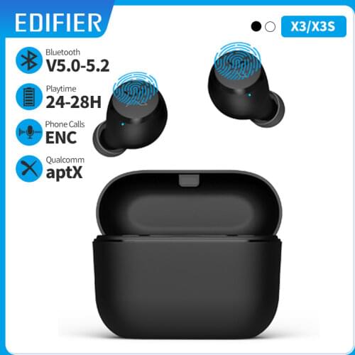 EDIFIER X3 TWS Wireless Bluetooth Earphone bluetooth 5.0 voice assistant touch control voice assistant up to 24hrs playback