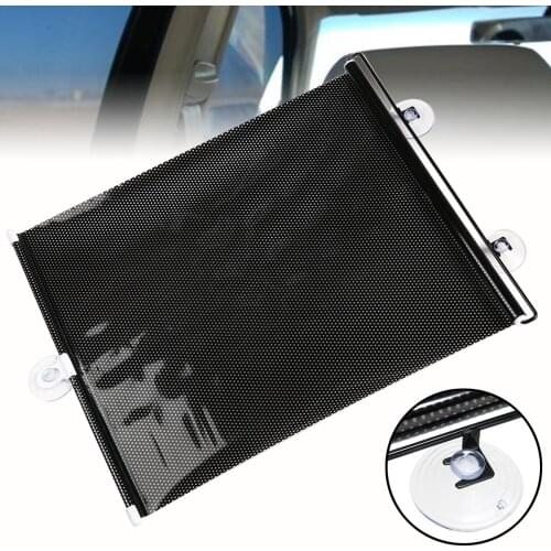 Universal Retractable Car Curtain Side Rear Window Roller Sun Shade Sunscreen Visor Blind Windshield Protector Film 125 x 40cm