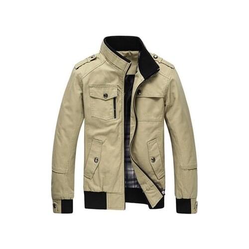 Autumn Winter Mens Jackets Casual Stand Collar Military Windbreaker Coats Male Fashion Business Outerwear Coats,YA030