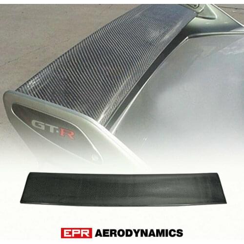 For Nissan R33 Skyline GTR OE style Carbon Fiber Black Glossy finished Rear Spoiler Wing Blade Car Exterior Accessories Body kit