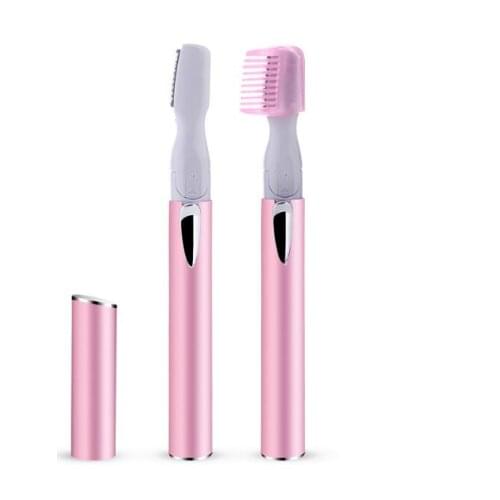 12Set/Lot Electric Ladies Eyebrow Hair Trimmer Shaving Painless Automatic Hair Remover Home Appliances HA2032