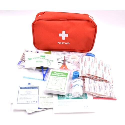 161pcs/Pack Portable First Aid Kit Medical Survival Bag Mini Emergency Bag for Car Home Picnic Camping Travelling Outdoor
