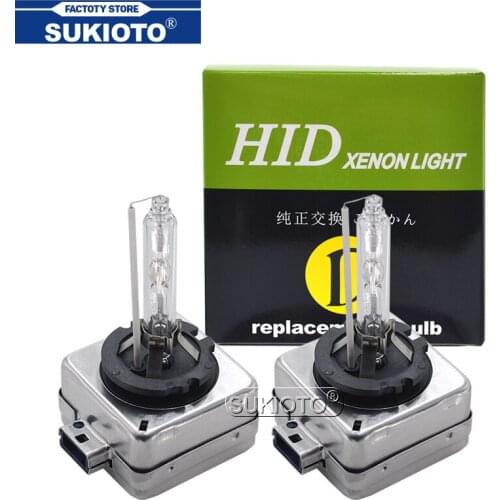 SUKIOTO 2PCS Car Headlight Xenon Standard Lamp D8S OEM 25W 35W 55W Xenon HID Bulb 4300K 5000K 6000K 8000K D8S HID Xenon Bulb