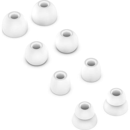 4 Pairs Soft Silicone Earphone Earbuds Ear Tips Replacement L M S Size Eartips Earplug Cover for Huawei FreeBuds 4i