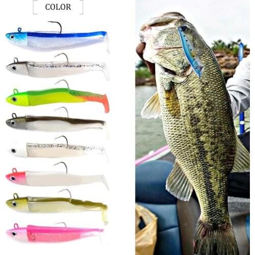 5/12/25g Black Minnow Jig Head Fishing Lure Bait Soft Pike Lure Bass Fishing Shad Soft Bait Boat Code Black Minnow Fishing Bait