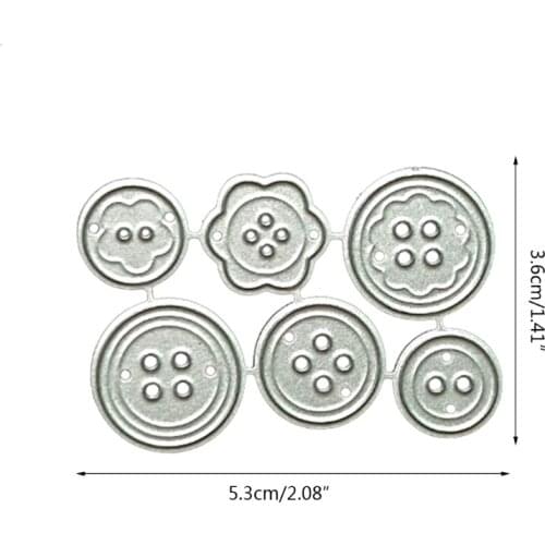 95AA Button Metal Cutting Dies Stencil DIY Scrapbooking Album Paper Card Template Mold Embossing Decoration