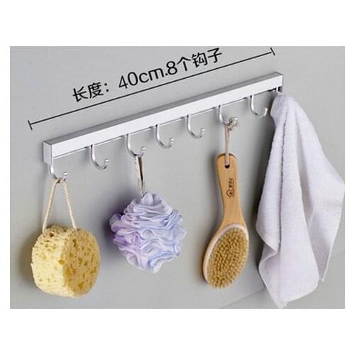 A1 Hooks & Rails Space aluminum kitchen wall hook hanger row creative