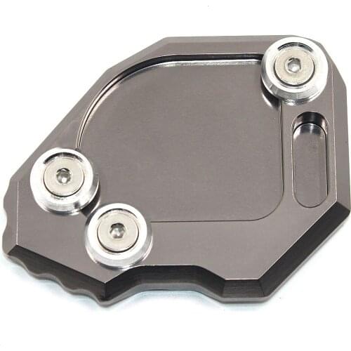 BJMOTO Motorcycle Kickstand For BMW F800GS F 800 GS 2008-2015 CNC Aluminum Side Stand Plate Enlarger