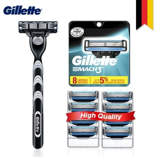 Gillette Mach 3 Mens shaver New Razor Cassette for shaving Machine Safety Face Shave Straight razor With replacement Blades