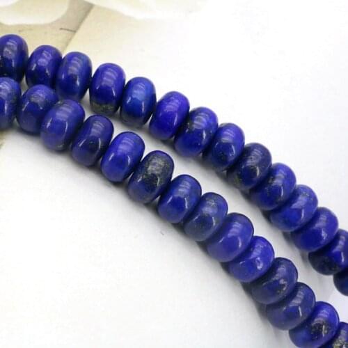 Abacus shaped Lapis lazuli loose beads 5x8mm 15" DIY wholesale fit jewelry making handmade design gift