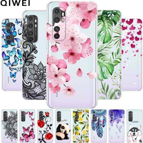 For Xiaomi Mi Note 10 Lite Case Slim Clear transparent cute Soft TPU silicon Back Cover For Mi Note10 Lite 10lite Phone Cases