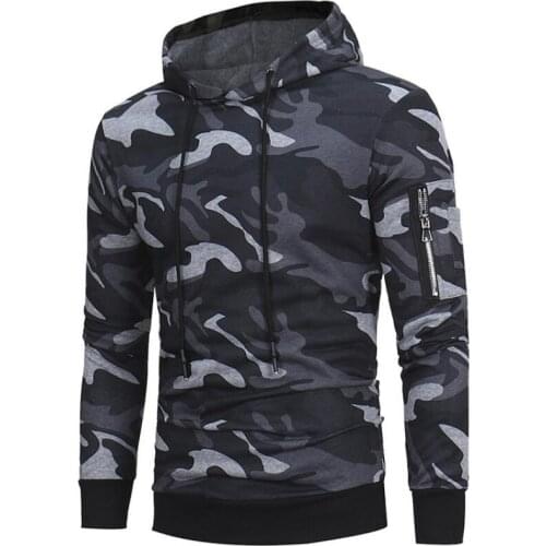 COZOK Mens Camouflage Hoodies