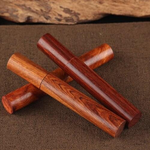 Wood Wooden Box Storing Joss-stick Buddha Incense Sticks Holder Storage Barrel Vietnam Rosewood Rosewood Agarwood Incense Tube