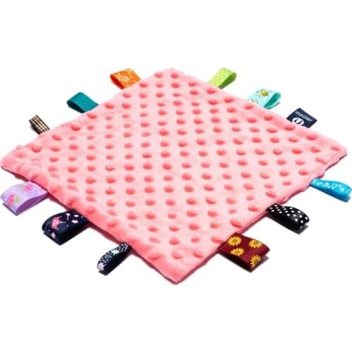 Baby Appease Towel Soft Soother Teether Infants Sensory Security Blanket Toys 69HE