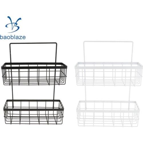 2-Tier Ktichen Bathroom Shower Caddy Wall Corner Rack Shelf Shampoo Bottle Storage Holder