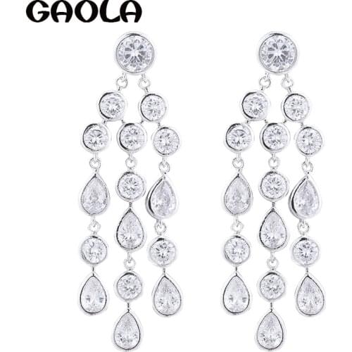 GAOLA New Geometric Dangle Earrings Waterdrop Long Earring Women Fashion Jewelry GLE9110