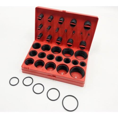 419 pcs O Ring Kit Rubber Seal Gasket Universal Rubber O-ring Assortment Set R01-R32 Metric NBR70 BUND 70 DUROMETER O-RING KIT
