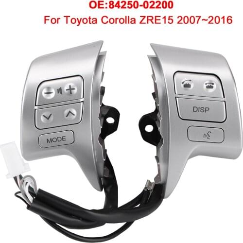 LEEPEE Car Steering Wheel Control 84250-02200 Auto Replacement For Toyota Corolla ZRE15 2007 ~2016 Audio Switch Bluetooth