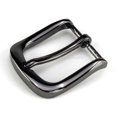 1pcs Metal 3cm Belt Buckle Casual Black Gun End Bar Heel bar Single Pin Belt Buckle Leather Craft Webbing fit for 27-29mm belt