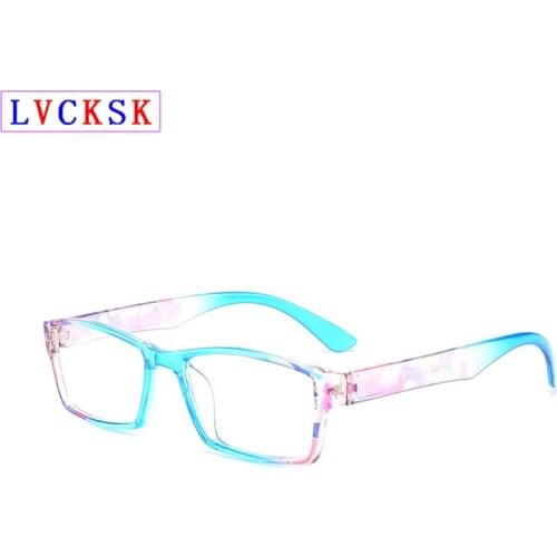 Fashion Square Transparent Frame Reading Glasses for Women Men Printing Legs Presbyopic Spectacles magnifier +1.0~+4.0 L3