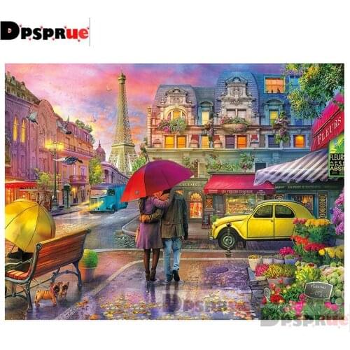 Dpsprue Full Square/Round Diamond Painting Kit Cross Stitch Couple Diamond 3D Embroidery DIY 5D Moasic Gift DP5222