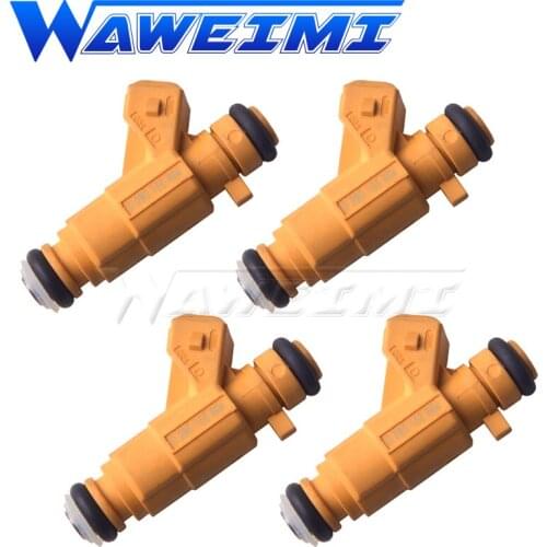 WAWEIMI Set Of 4 Fuel Injector Nozzles Fit for 2000 - 2004 Peogeot Fi-at Ci-troen Renault 3.0L V6 0280155994 1984E5