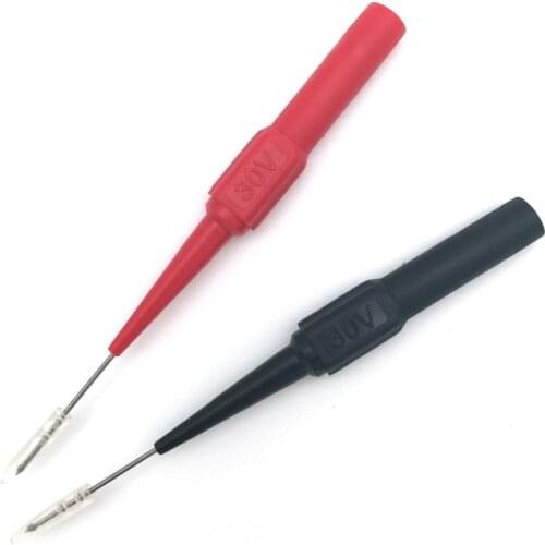 2Pcs Test Probe Stainless Steel Needle Tester Lead Probe Tip For Multimeter Tool Kit Test Probes Needle