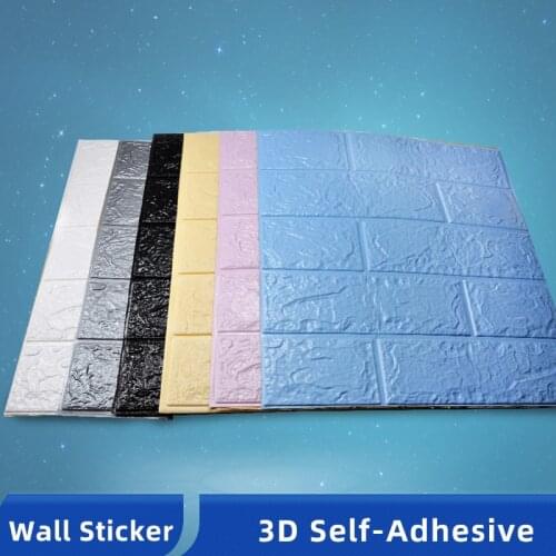 Decor DIY Wallpaper 3D Wall Sticker Self-Adhesive Wallpaper Brick Waterproof Brick Home Decorations For Kids Room Living Room