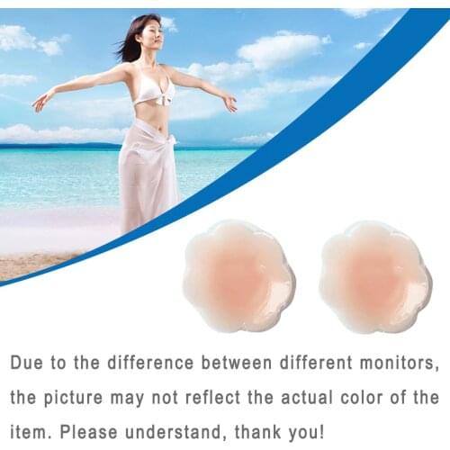 New Sale Reusable Invisible Chest Paste Waterproof Breathable Adhesive Silicone Breast Bra Nipple Nipple Stickers 2021