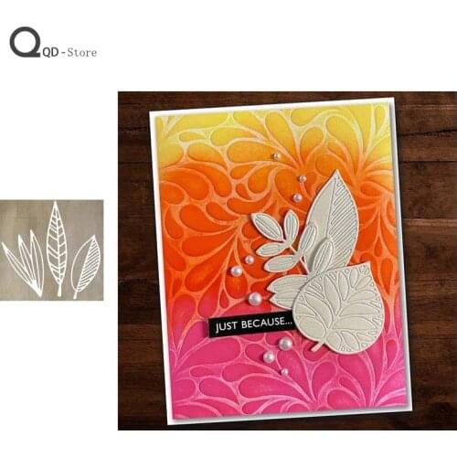 Leaf Metal Cutting Dies Scrapbooking Cut Stencil Handmade Tools DIY Card Make Mould Model Craft Decoration New 2021 Wholesale