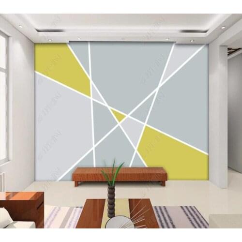 Custom papel parede Simple line geometric TV background wall for living room bedroom sofa background wall decoration wallpaper