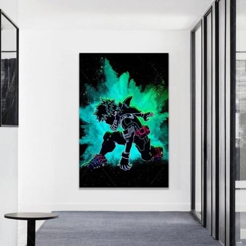 My Hero Academia MHA Deku Poster Canvas Art Poster and Wall Art Picture Print Modern Family Bedroom Decor Posters